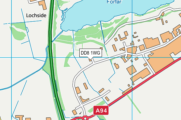 DD8 1WG map - OS VectorMap District (Ordnance Survey) DD8 1WG map - OS VectorMap District (Ordnance Survey)