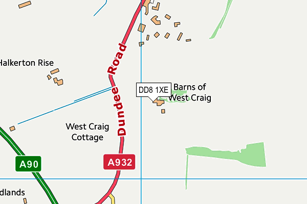 DD8 1XE map - OS VectorMap District (Ordnance Survey) DD8 1XE map - OS VectorMap District (Ordnance Survey)