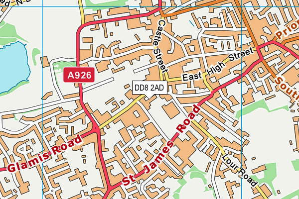 DD8 2AD map - OS VectorMap District (Ordnance Survey) DD8 2AD map - OS VectorMap District (Ordnance Survey)