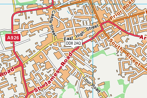DD8 2AQ map - OS VectorMap District (Ordnance Survey) DD8 2AQ map - OS VectorMap District (Ordnance Survey)