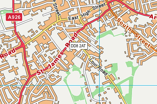 DD8 2AT map - OS VectorMap District (Ordnance Survey)