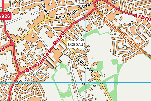 DD8 2AU map - OS VectorMap District (Ordnance Survey) DD8 2AU map - OS VectorMap District (Ordnance Survey)