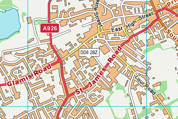 DD8 2BZ map - OS VectorMap District (Ordnance Survey) DD8 2BZ map - OS VectorMap District (Ordnance Survey)