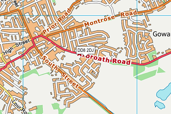 DD8 2DJ map - OS VectorMap District (Ordnance Survey) DD8 2DJ map - OS VectorMap District (Ordnance Survey)