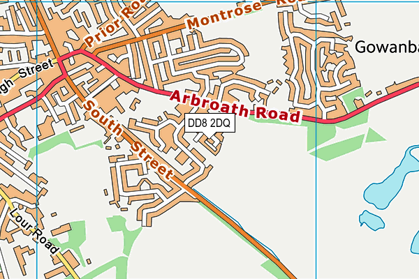 DD8 2DQ map - OS VectorMap District (Ordnance Survey)