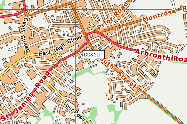 DD8 2DT map - OS VectorMap District (Ordnance Survey)