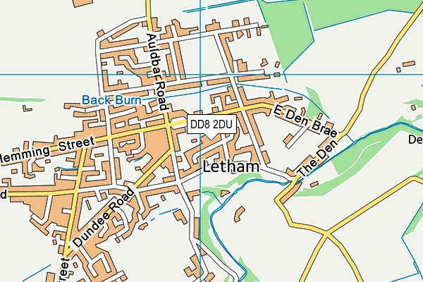 DD8 2DU map - OS VectorMap District (Ordnance Survey)