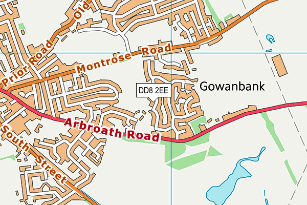 DD8 2EE map - OS VectorMap District (Ordnance Survey) DD8 2EE map - OS VectorMap District (Ordnance Survey)
