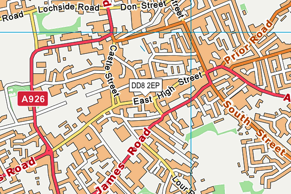 DD8 2EP map - OS VectorMap District (Ordnance Survey)