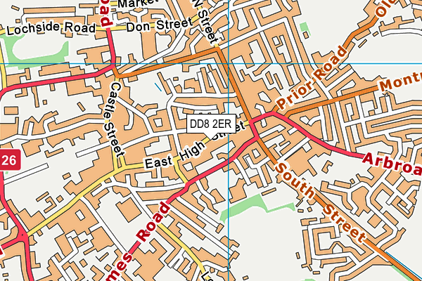 DD8 2ER map - OS VectorMap District (Ordnance Survey)