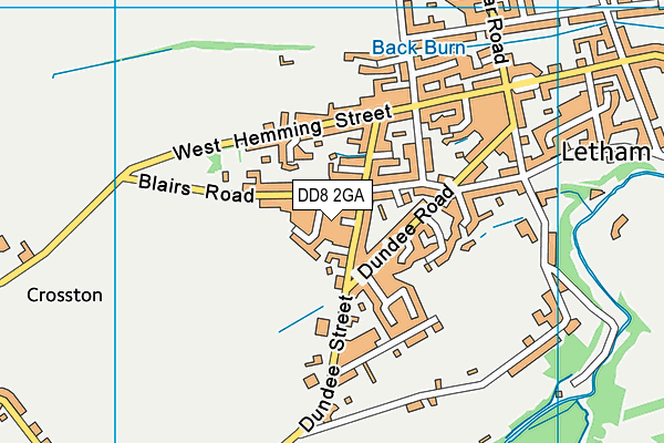 DD8 2GA map - OS VectorMap District (Ordnance Survey) DD8 2GA map - OS VectorMap District (Ordnance Survey)