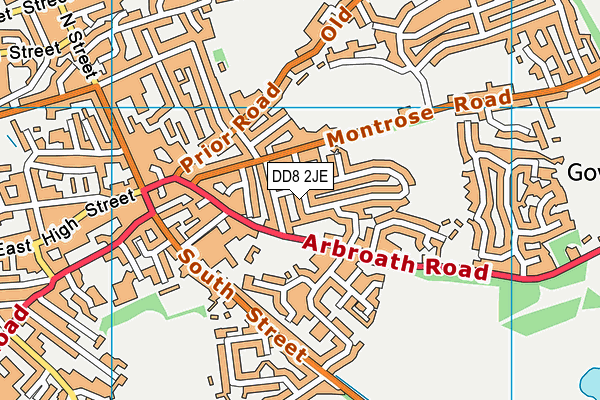 DD8 2JE map - OS VectorMap District (Ordnance Survey)
