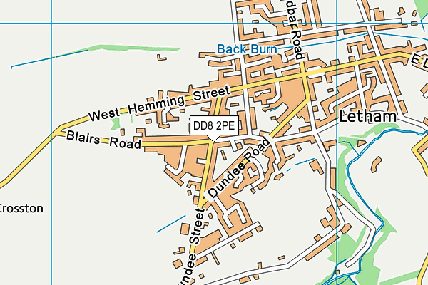 DD8 2PE map - OS VectorMap District (Ordnance Survey) DD8 2PE map - OS VectorMap District (Ordnance Survey)