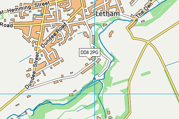 DD8 2PG map - OS VectorMap District (Ordnance Survey)