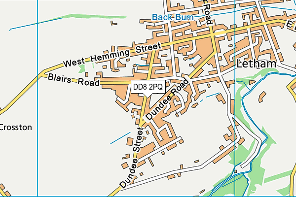 DD8 2PQ map - OS VectorMap District (Ordnance Survey) DD8 2PQ map - OS VectorMap District (Ordnance Survey)