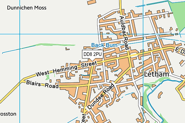 DD8 2PU map - OS VectorMap District (Ordnance Survey) DD8 2PU map - OS VectorMap District (Ordnance Survey)
