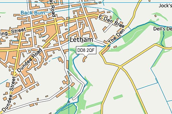 DD8 2QF map - OS VectorMap District (Ordnance Survey) DD8 2QF map - OS VectorMap District (Ordnance Survey)