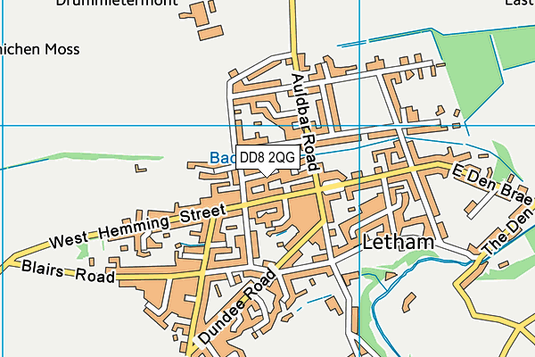 DD8 2QG map - OS VectorMap District (Ordnance Survey) DD8 2QG map - OS VectorMap District (Ordnance Survey)