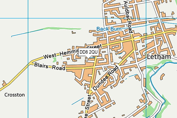DD8 2QU map - OS VectorMap District (Ordnance Survey) DD8 2QU map - OS VectorMap District (Ordnance Survey)