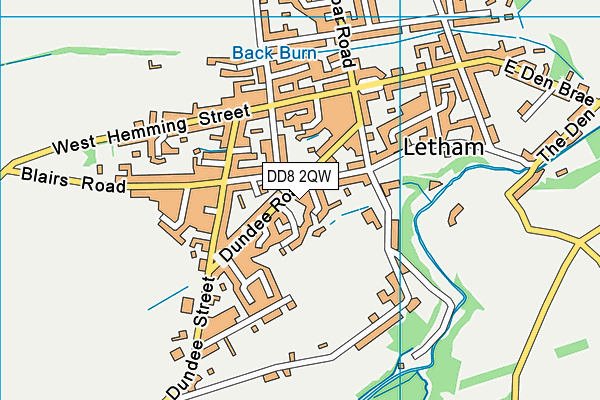DD8 2QW map - OS VectorMap District (Ordnance Survey) DD8 2QW map - OS VectorMap District (Ordnance Survey)