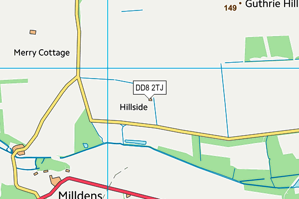 DD8 2TJ map - OS VectorMap District (Ordnance Survey) DD8 2TJ map - OS VectorMap District (Ordnance Survey)