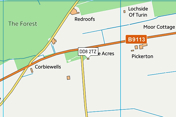 DD8 2TZ map - OS VectorMap District (Ordnance Survey) DD8 2TZ map - OS VectorMap District (Ordnance Survey)