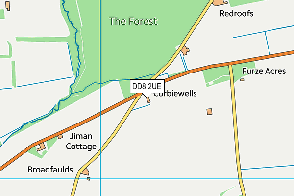 DD8 2UE map - OS VectorMap District (Ordnance Survey) DD8 2UE map - OS VectorMap District (Ordnance Survey)