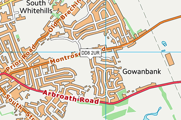 DD8 2UR map - OS VectorMap District (Ordnance Survey)