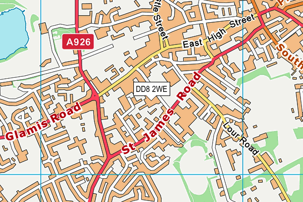 DD8 2WE map - OS VectorMap District (Ordnance Survey) DD8 2WE map - OS VectorMap District (Ordnance Survey)