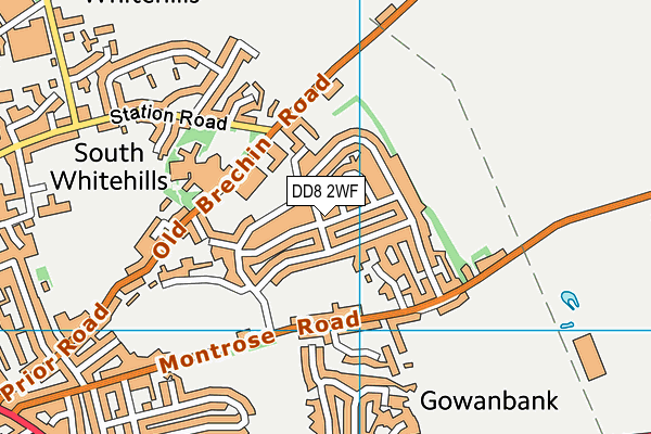 DD8 2WF map - OS VectorMap District (Ordnance Survey) DD8 2WF map - OS VectorMap District (Ordnance Survey)