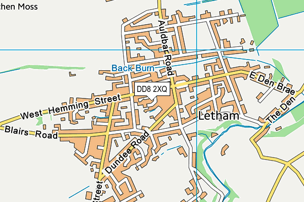 DD8 2XQ map - OS VectorMap District (Ordnance Survey) DD8 2XQ map - OS VectorMap District (Ordnance Survey)