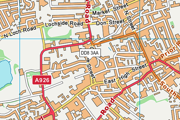 DD8 3AA map - OS VectorMap District (Ordnance Survey) DD8 3AA map - OS VectorMap District (Ordnance Survey)