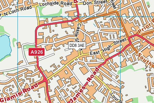 DD8 3AE map - OS VectorMap District (Ordnance Survey) DD8 3AE map - OS VectorMap District (Ordnance Survey)