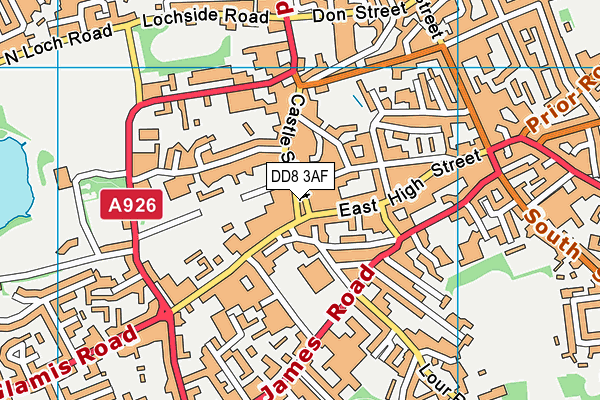 DD8 3AF map - OS VectorMap District (Ordnance Survey) DD8 3AF map - OS VectorMap District (Ordnance Survey)
