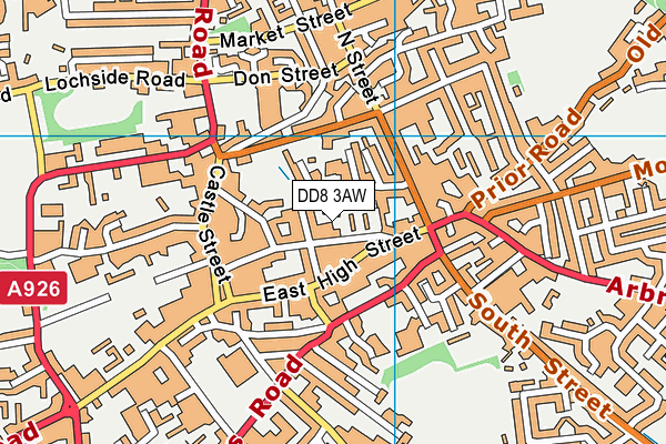 DD8 3AW map - OS VectorMap District (Ordnance Survey) DD8 3AW map - OS VectorMap District (Ordnance Survey)