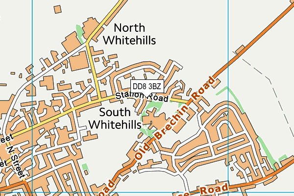 DD8 3BZ map - OS VectorMap District (Ordnance Survey) DD8 3BZ map - OS VectorMap District (Ordnance Survey)