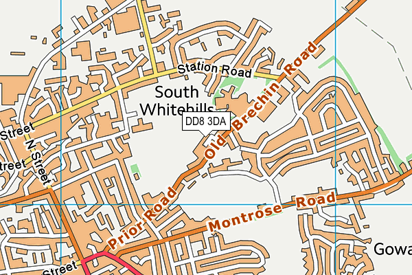 DD8 3DA map - OS VectorMap District (Ordnance Survey) DD8 3DA map - OS VectorMap District (Ordnance Survey)