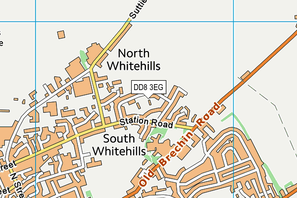 DD8 3EG map - OS VectorMap District (Ordnance Survey)