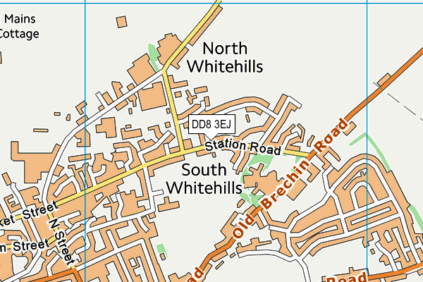 DD8 3EJ map - OS VectorMap District (Ordnance Survey)