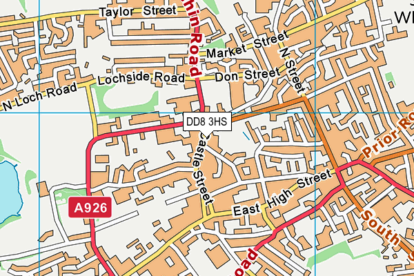 DD8 3HS map - OS VectorMap District (Ordnance Survey) DD8 3HS map - OS VectorMap District (Ordnance Survey)