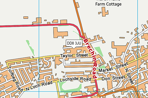 DD8 3JU map - OS VectorMap District (Ordnance Survey) DD8 3JU map - OS VectorMap District (Ordnance Survey)