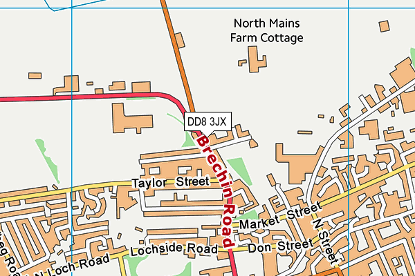 DD8 3JX map - OS VectorMap District (Ordnance Survey) DD8 3JX map - OS VectorMap District (Ordnance Survey)
