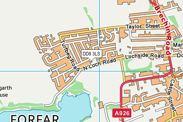 DD8 3LS map - OS VectorMap District (Ordnance Survey) DD8 3LS map - OS VectorMap District (Ordnance Survey)