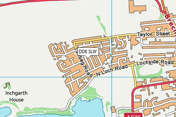 DD8 3LW map - OS VectorMap District (Ordnance Survey) DD8 3LW map - OS VectorMap District (Ordnance Survey)