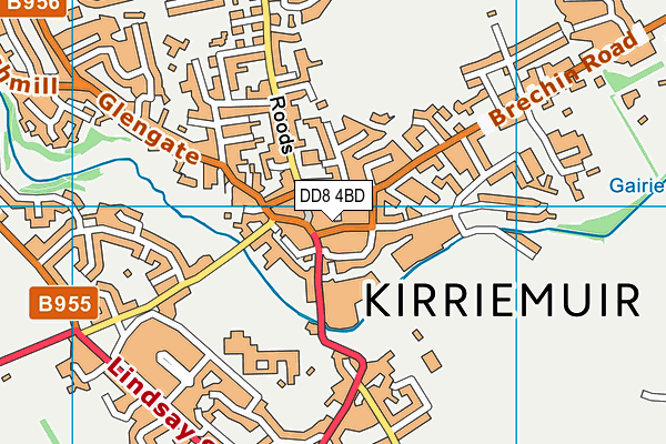 DD8 4BD map - OS VectorMap District (Ordnance Survey)