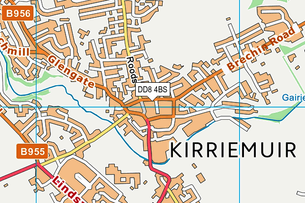 DD8 4BS map - OS VectorMap District (Ordnance Survey) DD8 4BS map - OS VectorMap District (Ordnance Survey)
