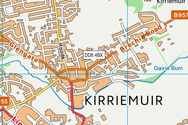 DD8 4BX map - OS VectorMap District (Ordnance Survey) DD8 4BX map - OS VectorMap District (Ordnance Survey)