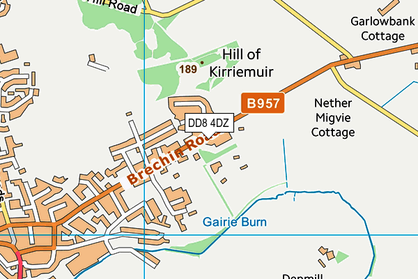 DD8 4DZ map - OS VectorMap District (Ordnance Survey) DD8 4DZ map - OS VectorMap District (Ordnance Survey)