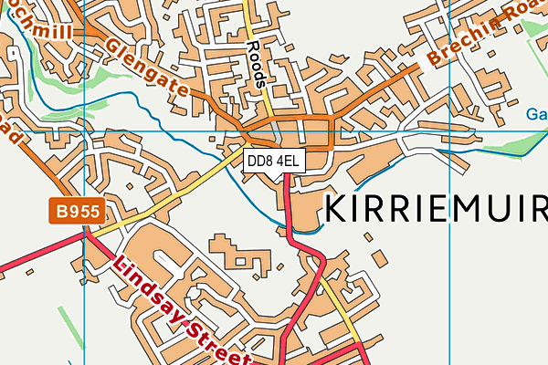 DD8 4EL map - OS VectorMap District (Ordnance Survey)