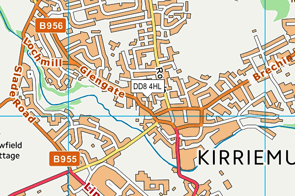 DD8 4HL map - OS VectorMap District (Ordnance Survey)